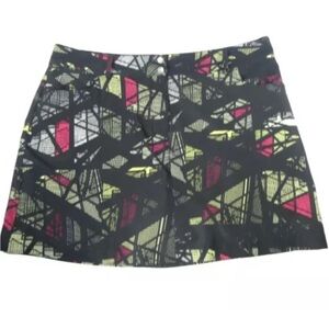 Slazenger Women's Hydro-Dri Tech Modern Fit Multicolor Golf Skort Pockets Sz 12